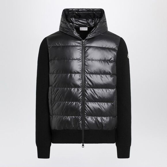 Moncler Black Padded Zip Cardigan Men - Picture 1 of 2